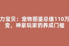 魔力宝贝：宠物图鉴总值110万质变，神豪玩家的养成门槛